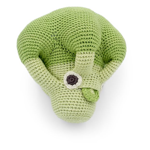 Crocheted Musical Broccoli Toy Green 