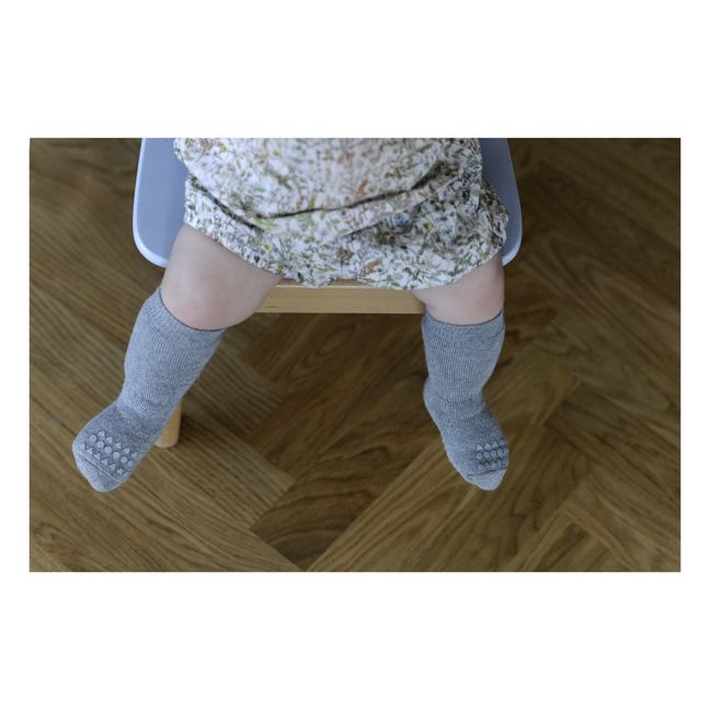 Non-Slip Cotton Socks | Grey