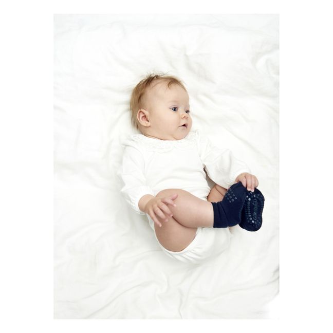 Non-Slip Bamboo Socks | Navy blue