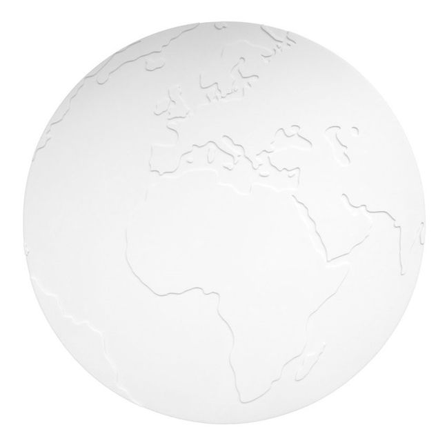 Set de table Planète Terre en silicone | Blanc