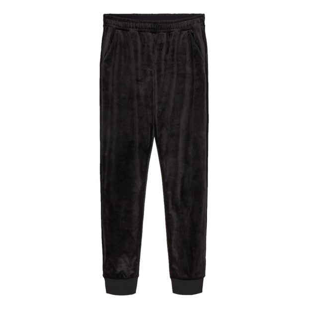 black velvet joggers