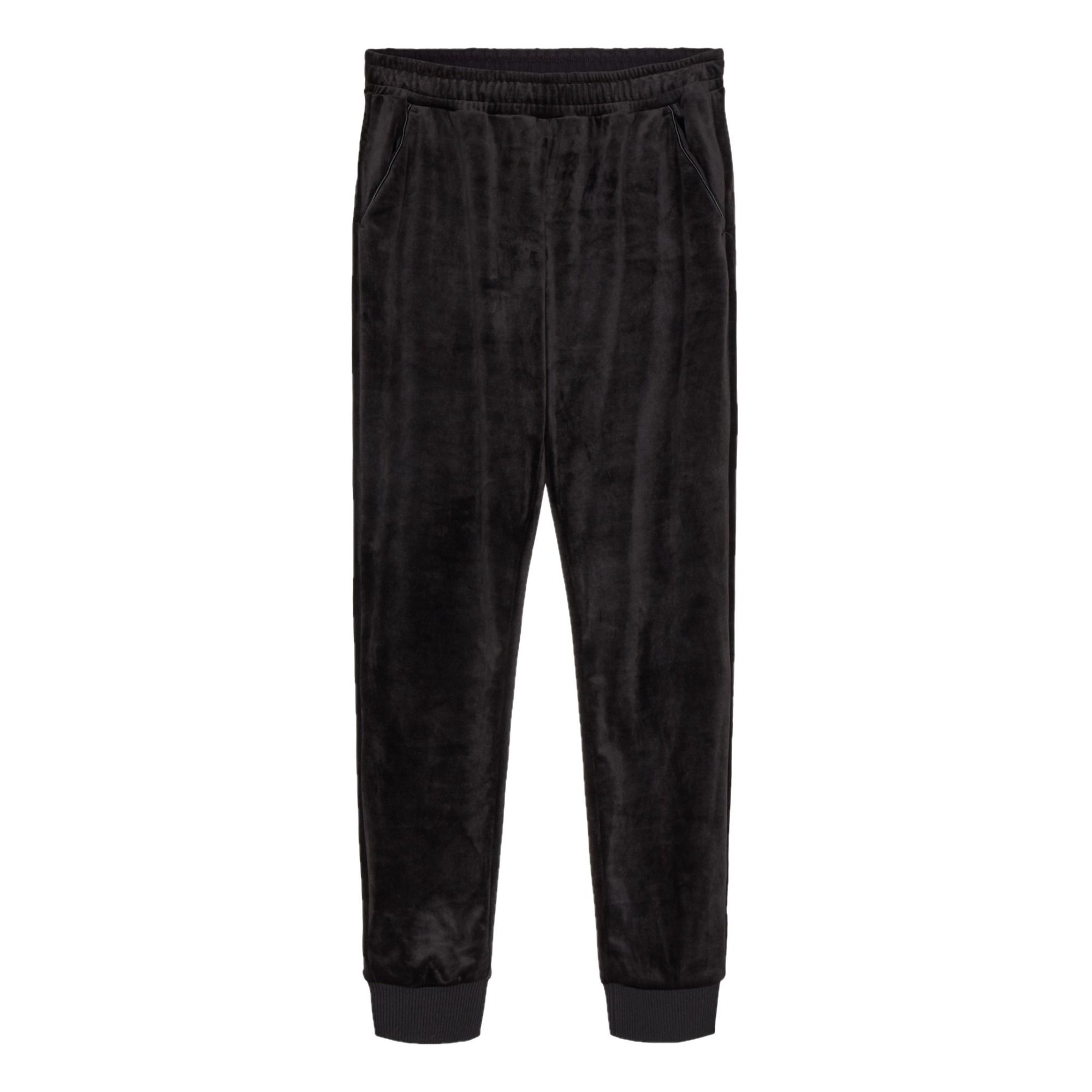 black velvet jogging suit