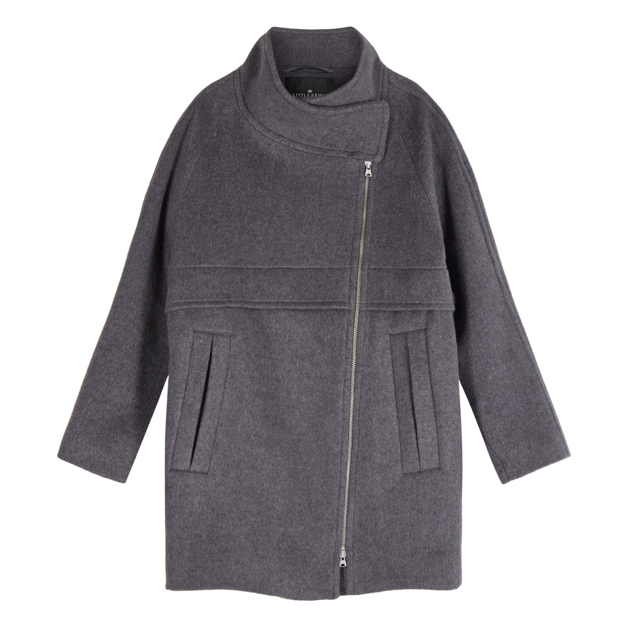 Designers Remix Girls - Manteau Court Hardy - Fille - Gris anthracite
