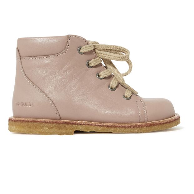 pale pink ankle boots