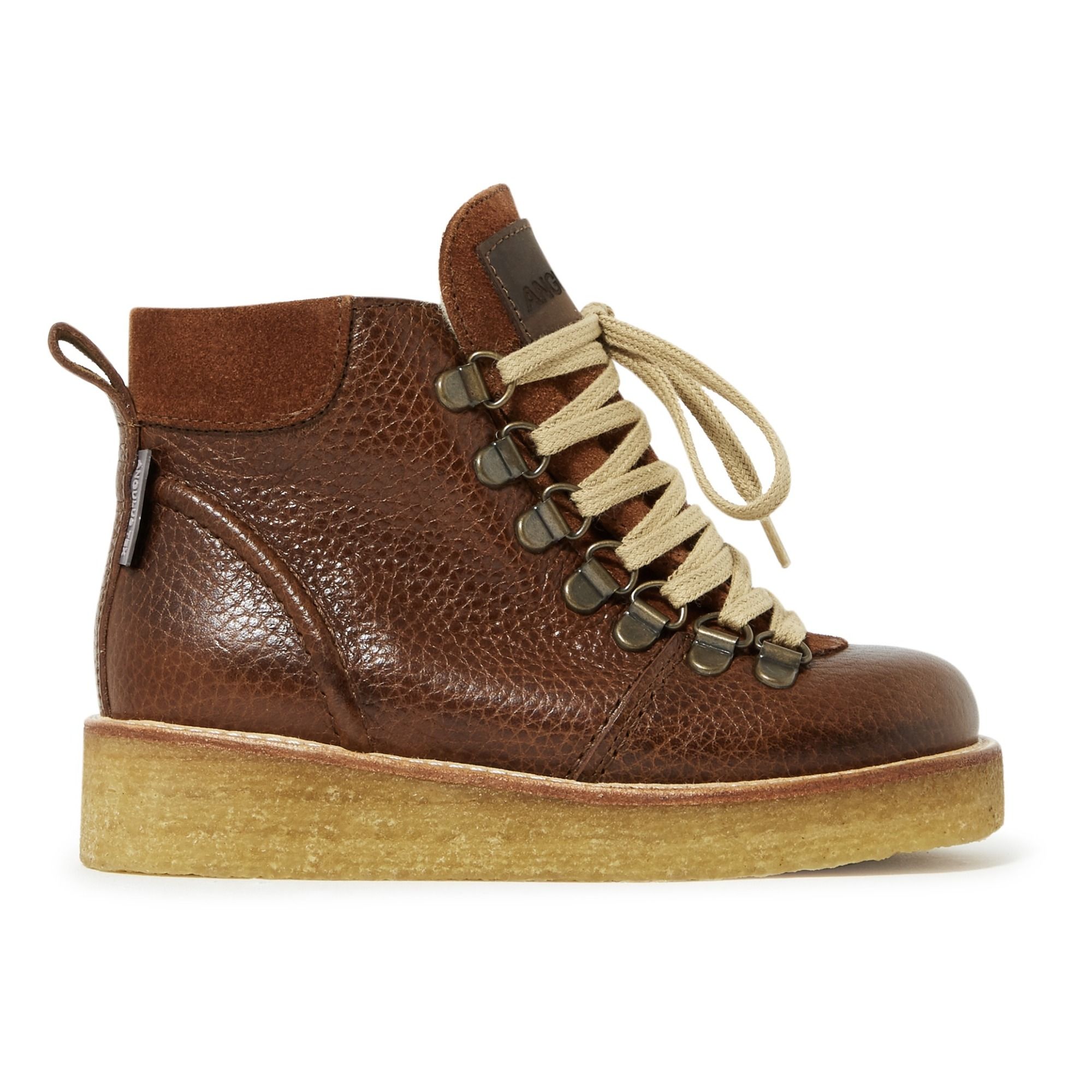 Angulus - Boots à Lacets - Garçon - Caramel