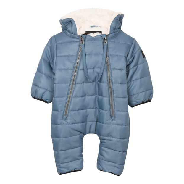 light blue snowsuit