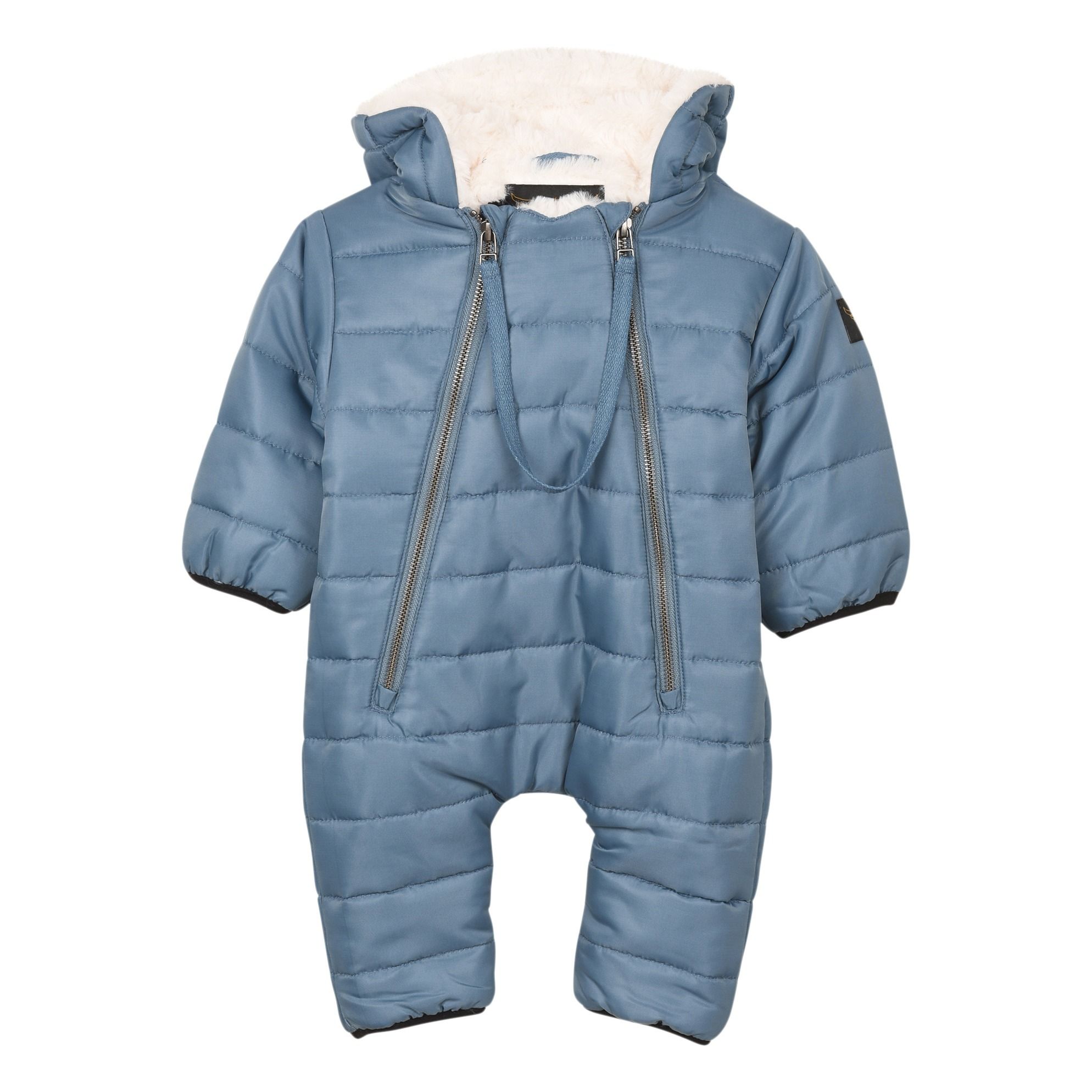 Lined Snowsuit Light blue Finger in the nose Fashion Baby