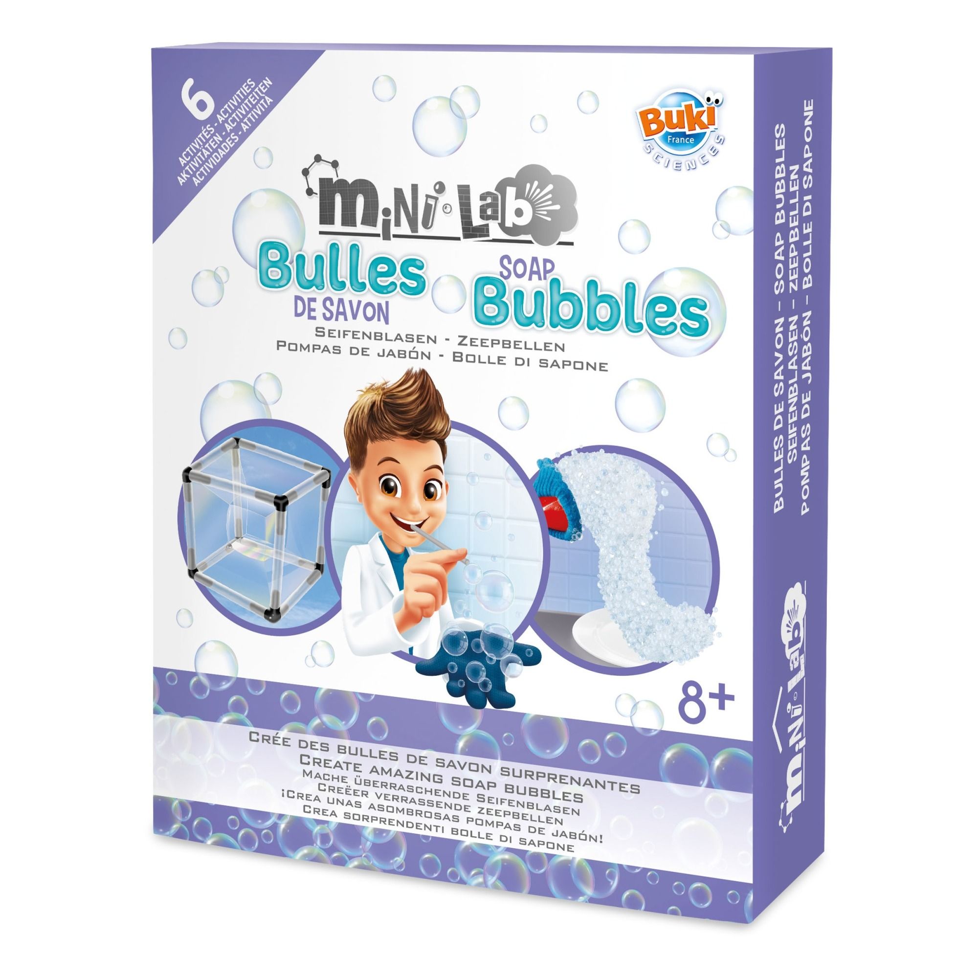 Buki - Coffret mini lab bulles de savon - Multicolore
