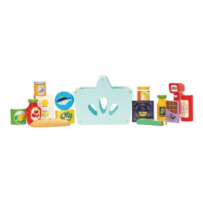 Panier complet de courses et scanner