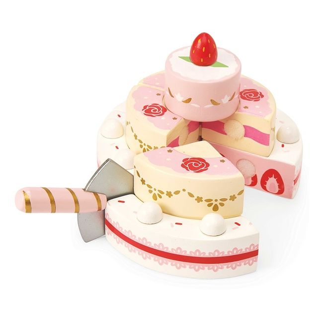 Wedding cake à la fraise