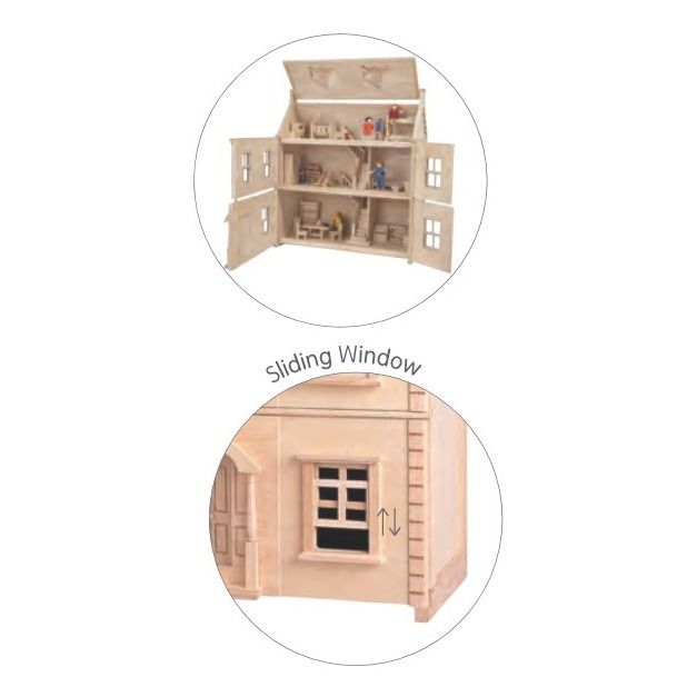 Plan Toys - Wooden Victorian Doll's House