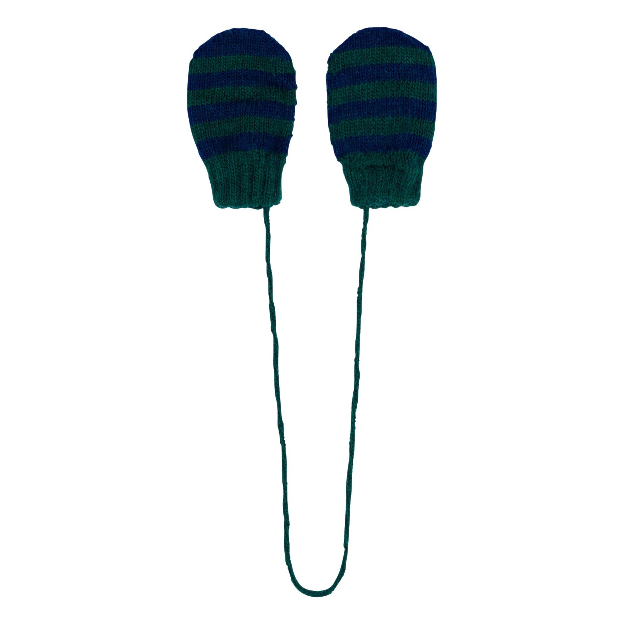 Bobo Choses - Moufles Rayées - Fille - Vert sapin