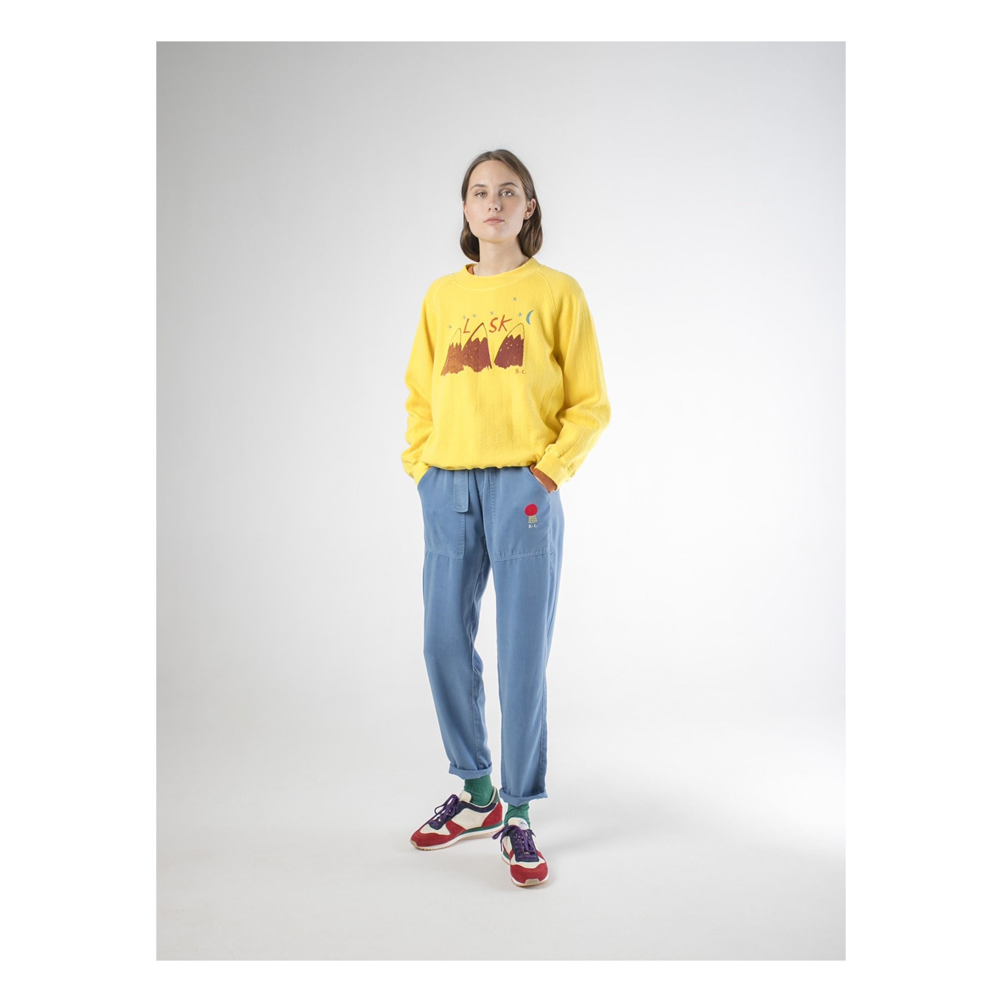 Sweat Alaska Coton Bio Collection Femme Jaune Bobo Choses Mode