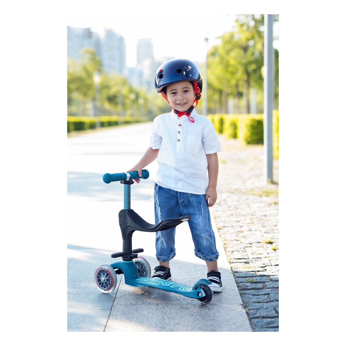Micro Scooters MICRO SCOOTER NAVY MINI DELUXE Outdoor Toy BNIP 