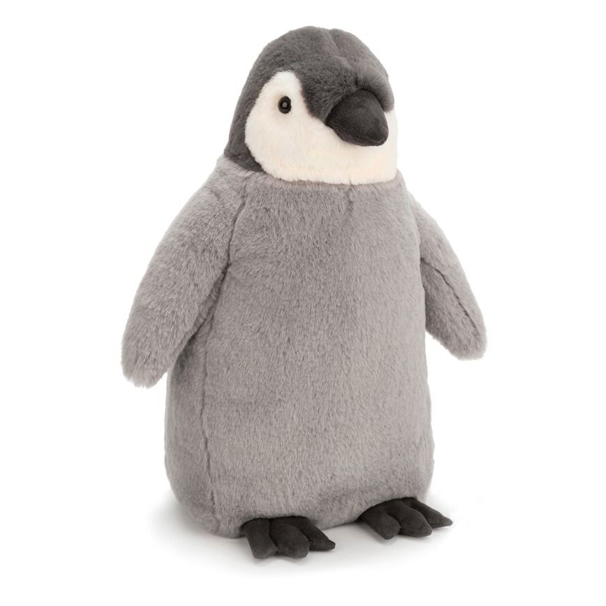 Jellycat - Peluche pingouin Percy 36 cm - Gris