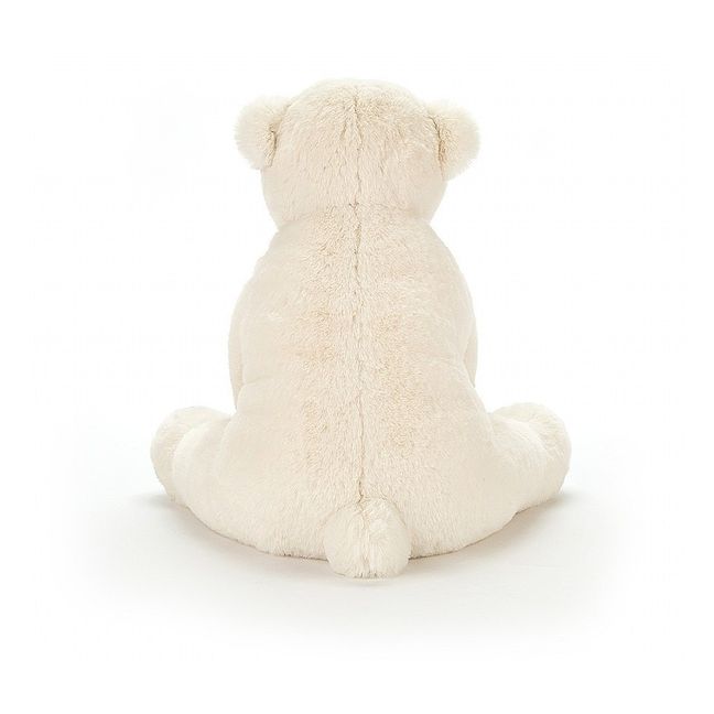 Peluche orso polare seduto Perry Bianco