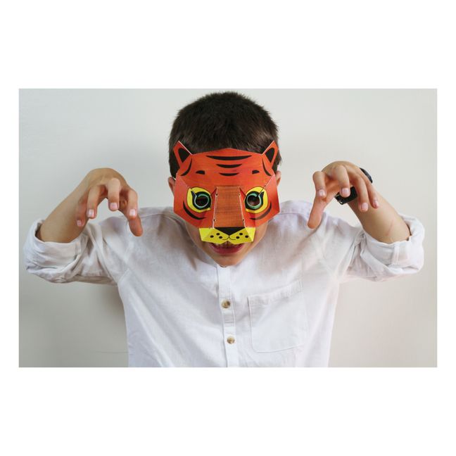Masques à colorier Jungle