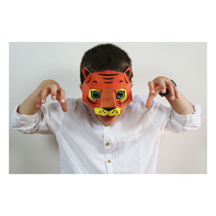 Masken zum Ausmalen Dschungel- Produktbild Nr. 5