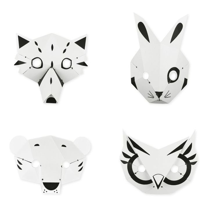 Masken zum Ausmalen Wald- Produktbild Nr. 2