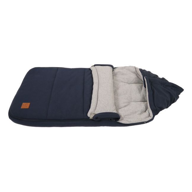 Saco para cochecito de tejido jersey de algodón | Azul Marino