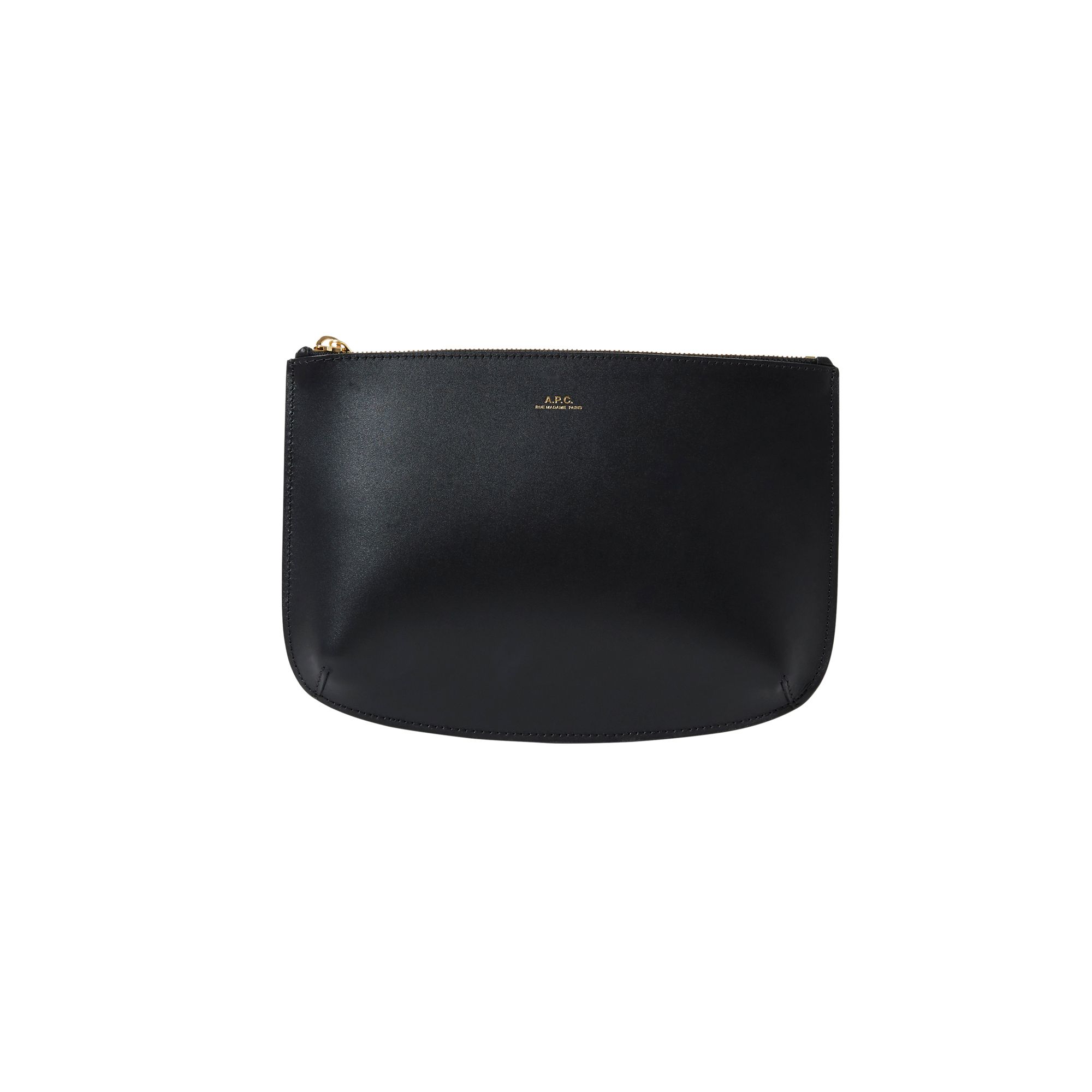 A.P.C. - Pochette Sarah Cuir Lisse - Femme - Noir