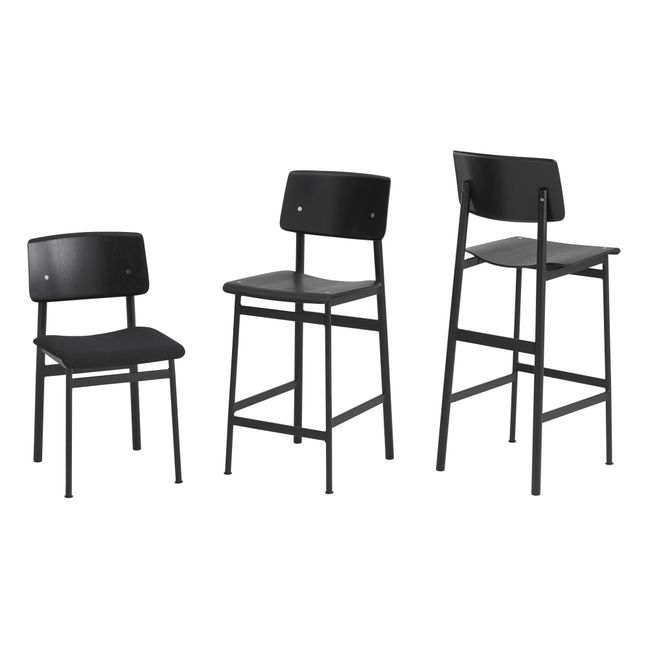 Loft Bar Stool 75 cm | Black Oak