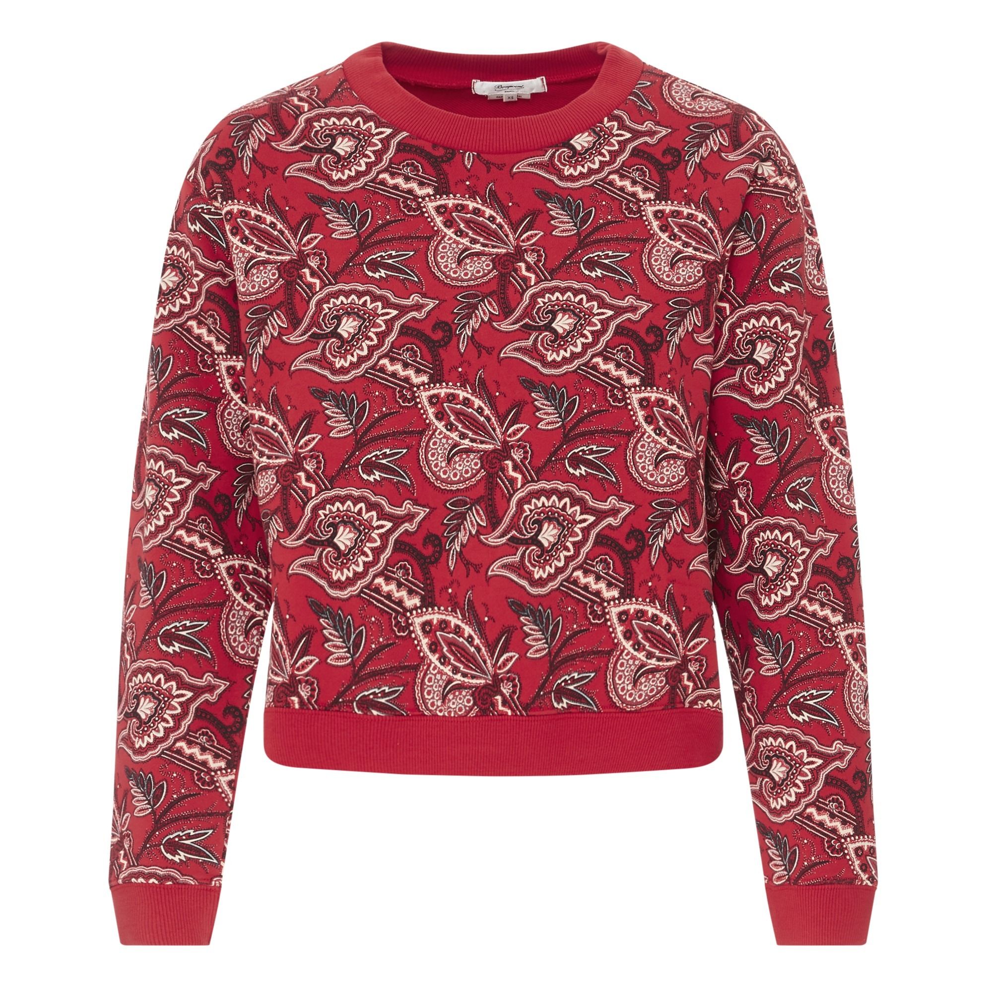 Sweat Molleton Imprimé - Collection Femme - Rouge Bonpoint ...