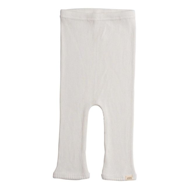 Leggings Bieber de seda y algodón | Blanco Roto