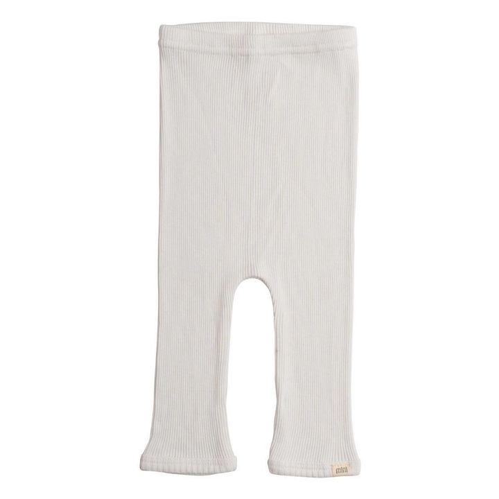 Bieber Silk Cotton Leggings | Off white- Product image n°0
