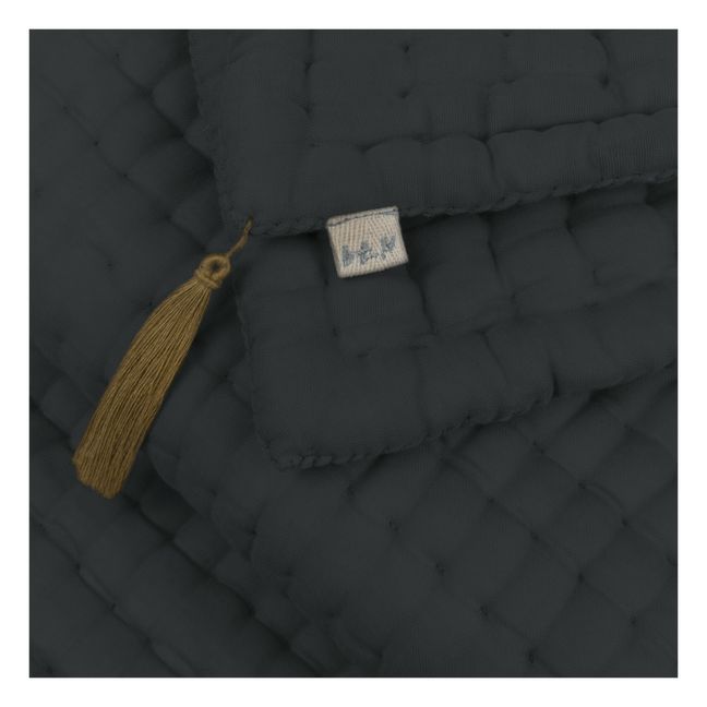 Teppich Tatami aus Bio-Baumwolle Dark Grey S021