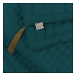 Eden Bubble Organic Cotton Futon Quilt Midnight blue Nobodinoz