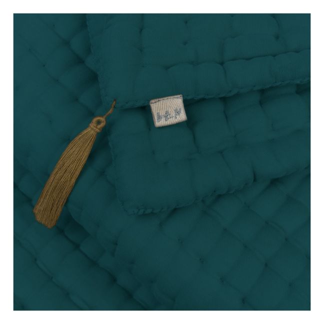 Teppich Tatami aus Bio-Baumwolle | Teal Blue S022