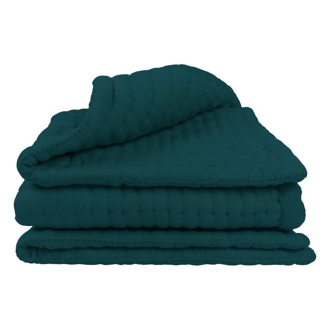 Tatami de algodón orgánico | Teal Blue S022