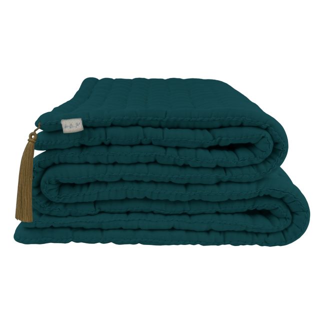 Tatami de algodón orgánico | Teal Blue S022