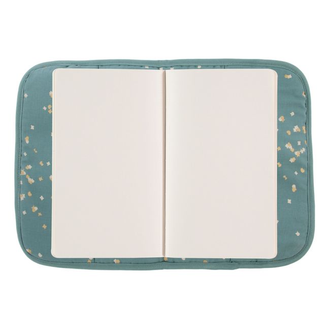 Copertina quaderno salute Poema Confetti in cotone bio | Verde