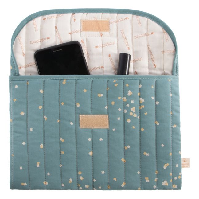 Kleine Tasche Bagatelle Confetti aus Bio-Baumwolle | Grün
