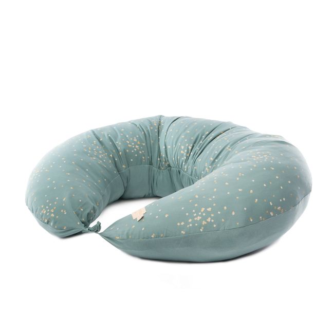 Coussin d'allaitement Luna Confetti en coton bio | Vert