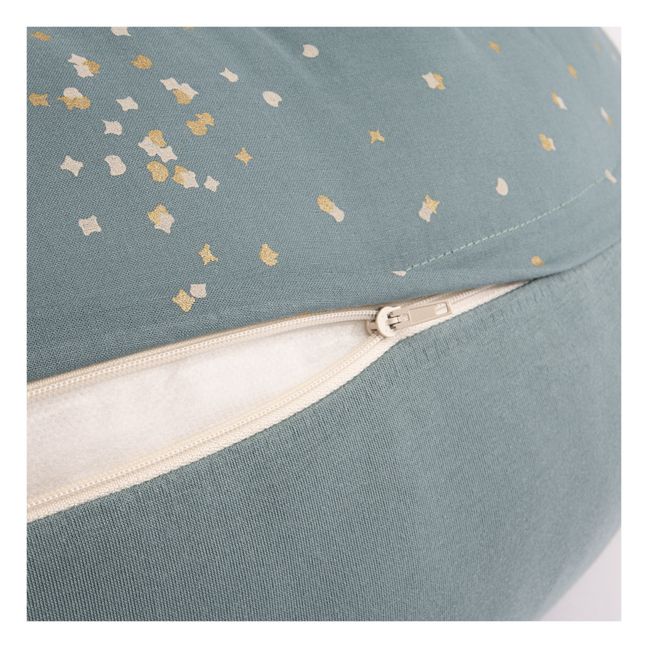 Coussin d'allaitement Luna Confetti en coton bio Vert