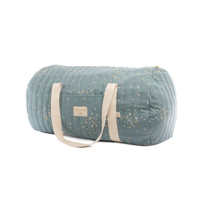 Borsa week-end New-York Confetti in cotone bio | Verde
