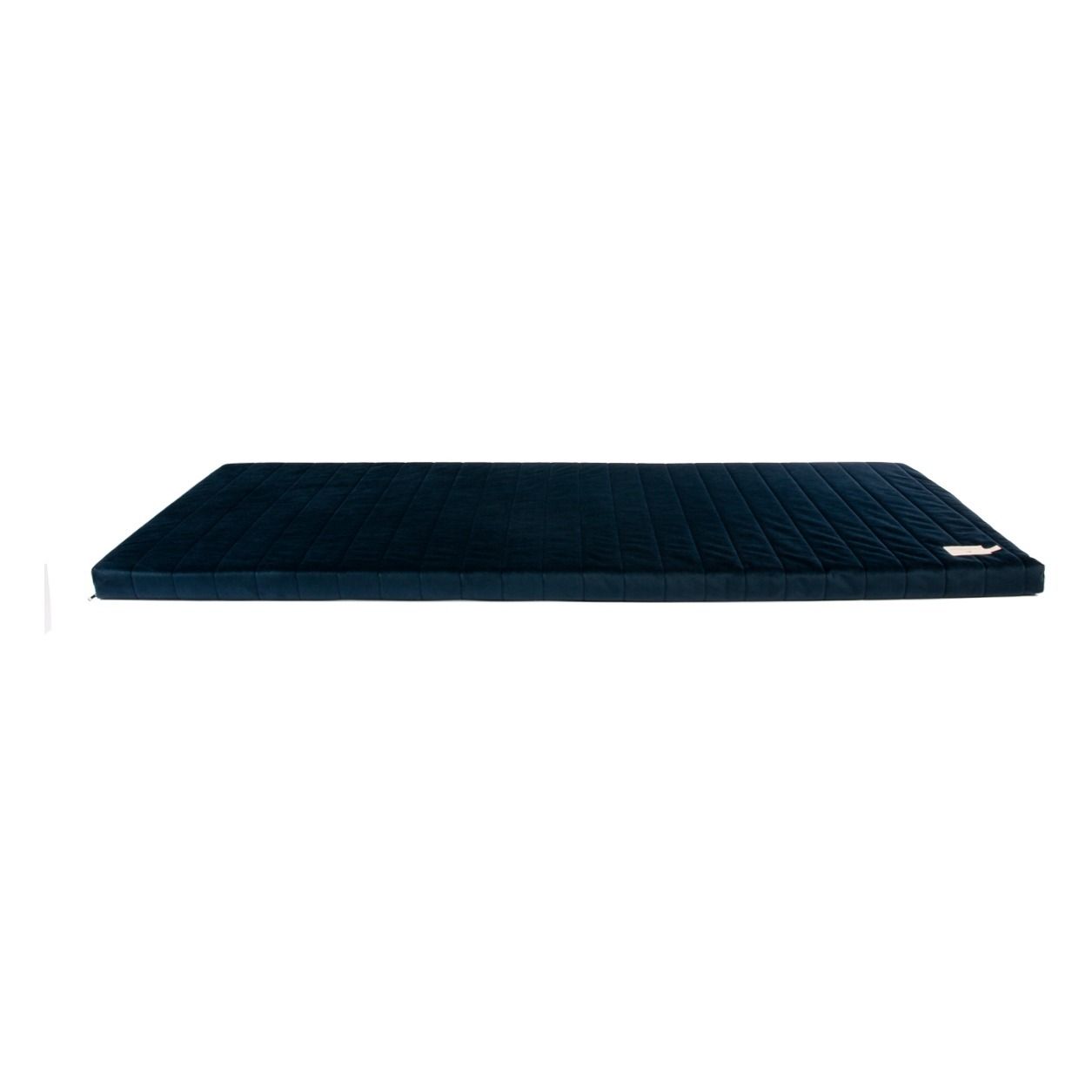 Nobodinoz - Matelas Zanzibar en velours - Bleu nuit