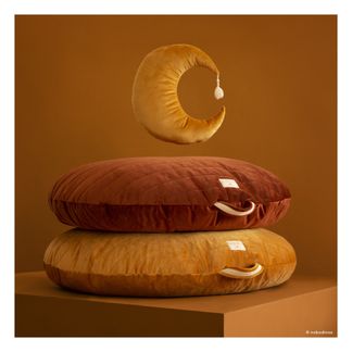 Nobodinoz Pouf rond Sahara en velours-product