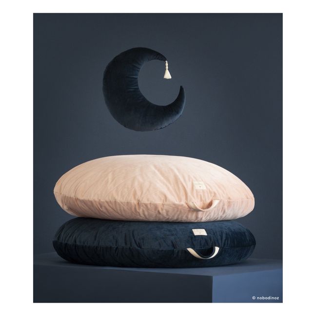 Cuscino Pierrot in velluto | Blu notte