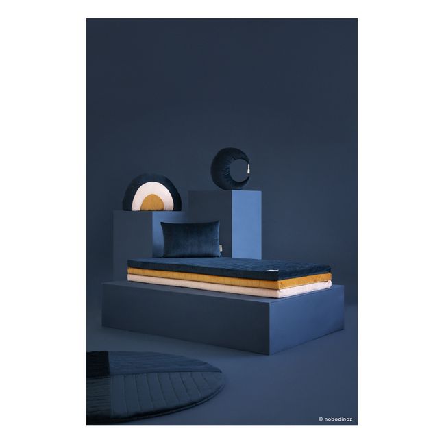 Coussin Pierrot en velours | Bleu nuit