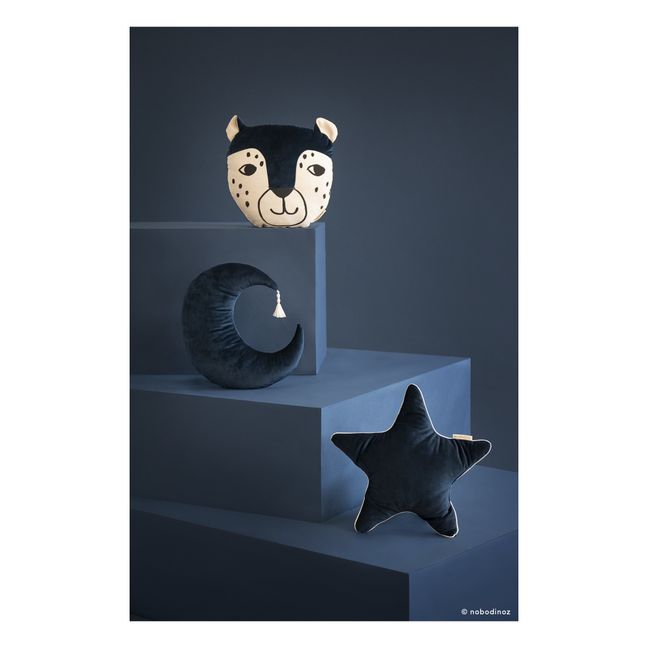 Cuscino Aristotele in velluto | Blu notte