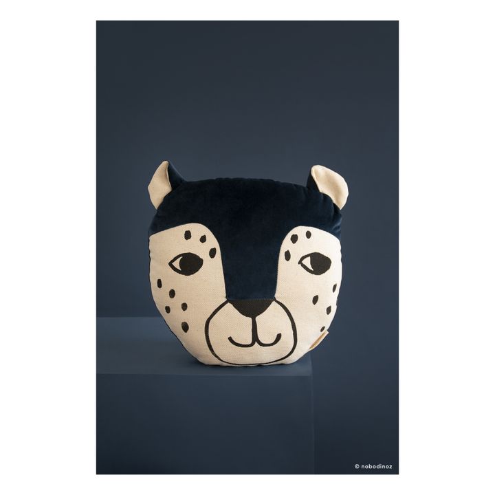 Kissen Leopard | Nachtblau- Produktbild Nr. 2