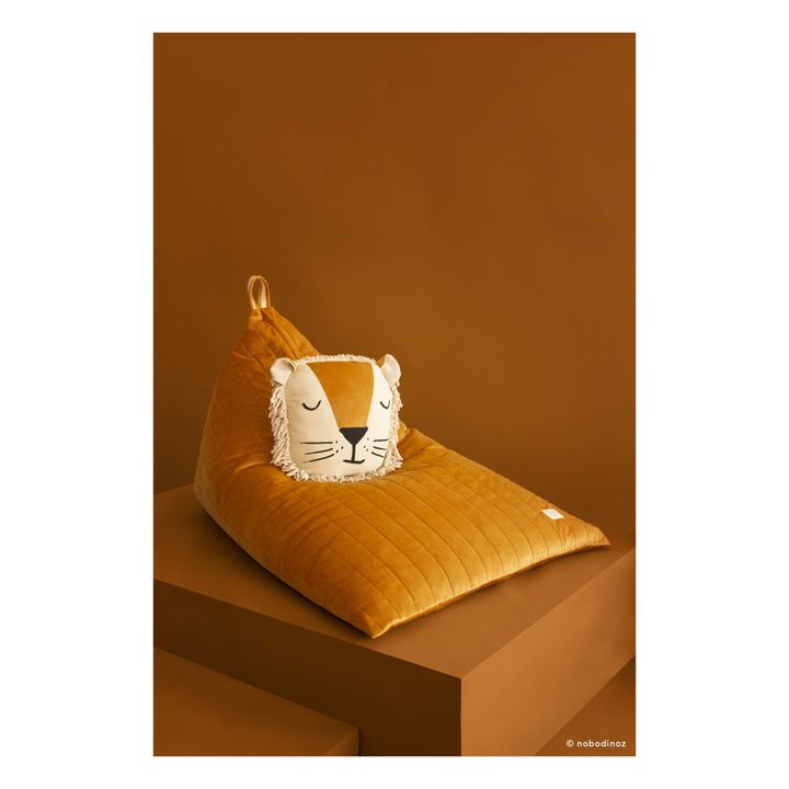 Lion Cushion | Mustard- Product image n°3