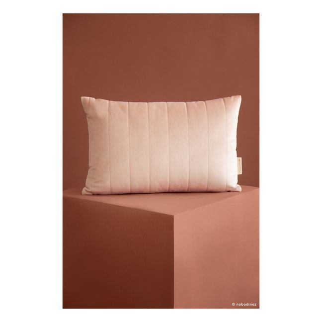Grand coussin Akamba en velours | Rose