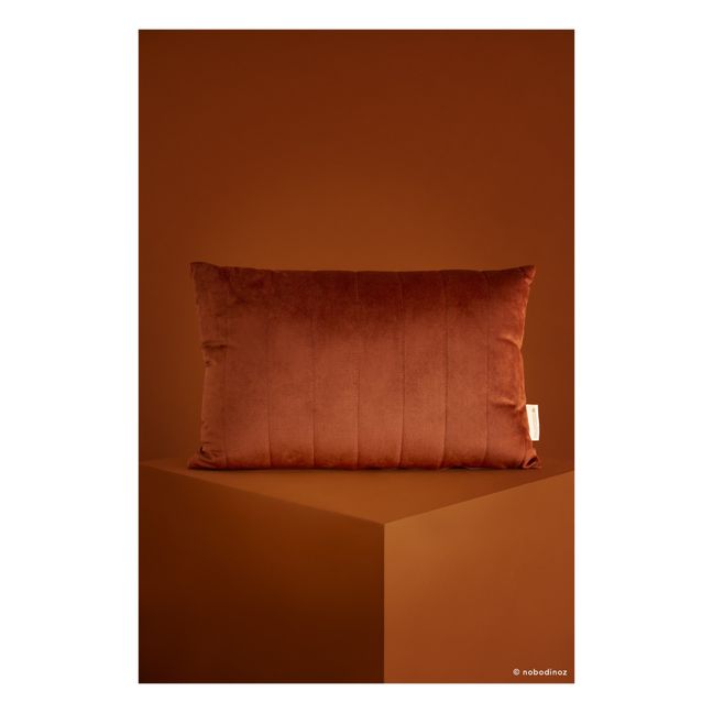 Large Akamba Velvet Cushion | Camel