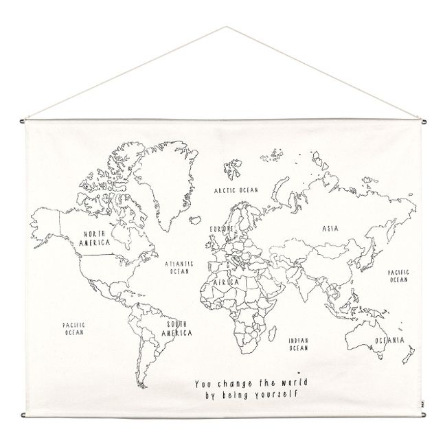 World Map DIY Poster Embroidery Kit