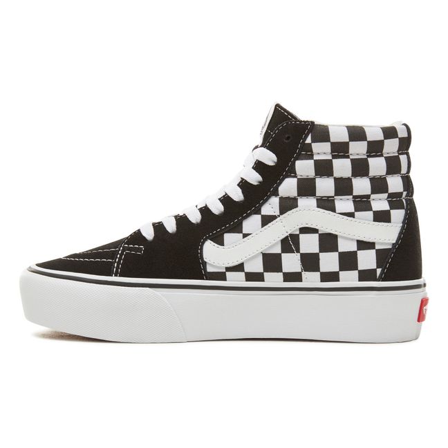checkered vans high tops womens